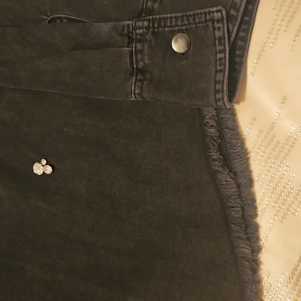 Black Button-Up With Rhinestones - Picture 6 of 9